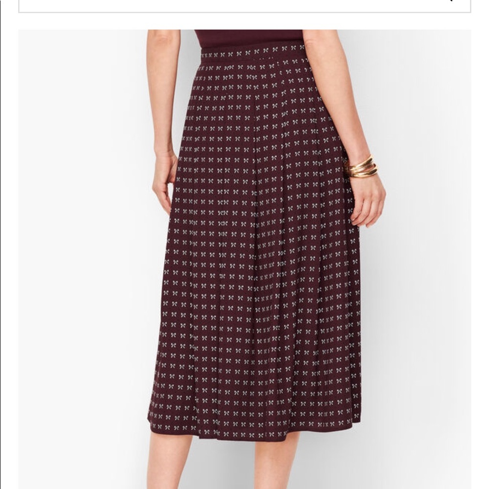 Dotty Bows Midi Skirt - Picture 2 of 5